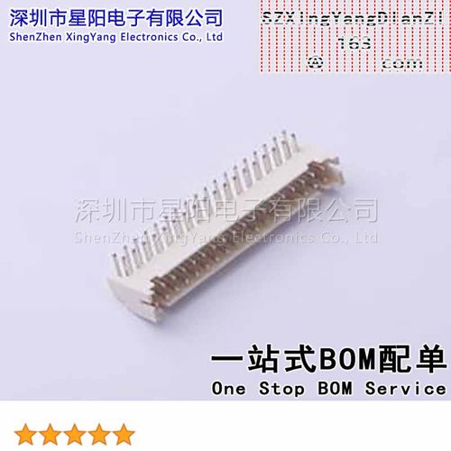 FWF20006-D36B22W5B 2mm 2x18P弯插 间距2mm插针结构2x18P排数2每