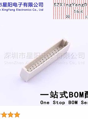 AFC10-S15QCC-00 (17Pcs)1mm 1x15P间距1mm插针结构1x15P排数1每