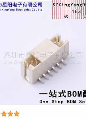 AFC15-S06CCA-00 (5Pcs)ZH 1.5mm 1x6P立贴 参考系列ZH间距1.5mm