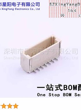 AFC10-S07PCC-00 (8Pcs)1mm 1x7P间距1mm插针结构1x7P排数1每排PI