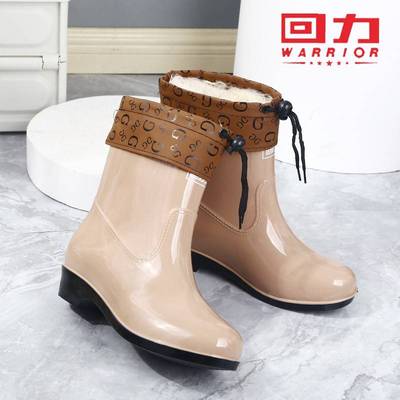女款晴雨鞋短款轻便户外厚实耐穿防水靴女款雨靴抢险救灾胶鞋