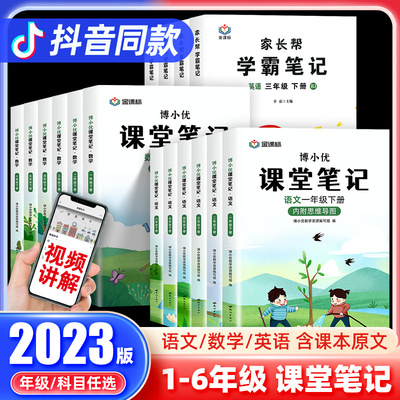 2024春课堂笔记人教版小学课堂笔记一年级二年级四年级五六三年级下册语文数学英语全套人123456下册同步课本讲解教材全解读资料书