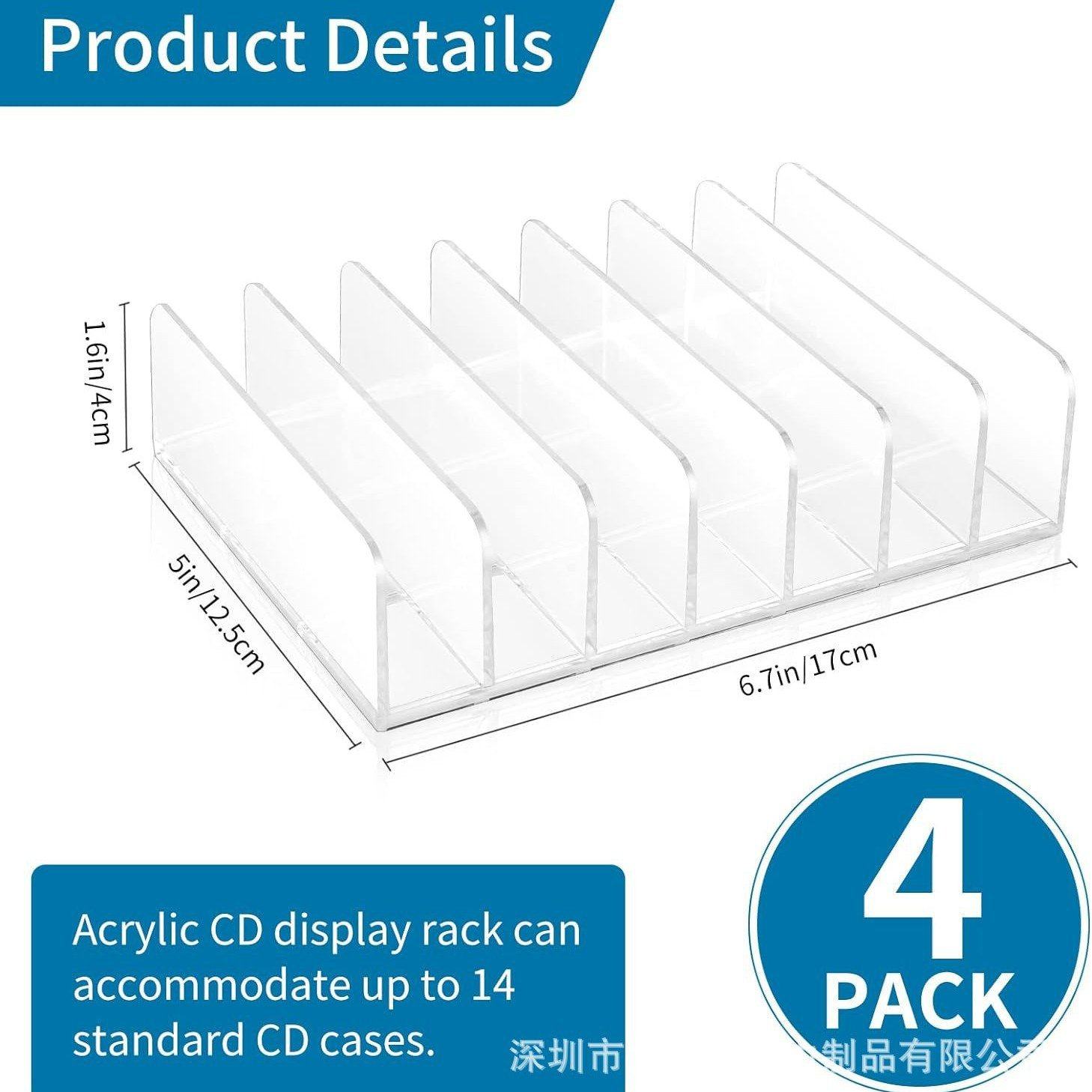 透明亚克力CD支架可堆叠DVD展示架CD存储架收纳架CD托盘 跨境,基础建材,亚克力板,淘宝优惠券,粉丝福利购,淘宝优惠卷