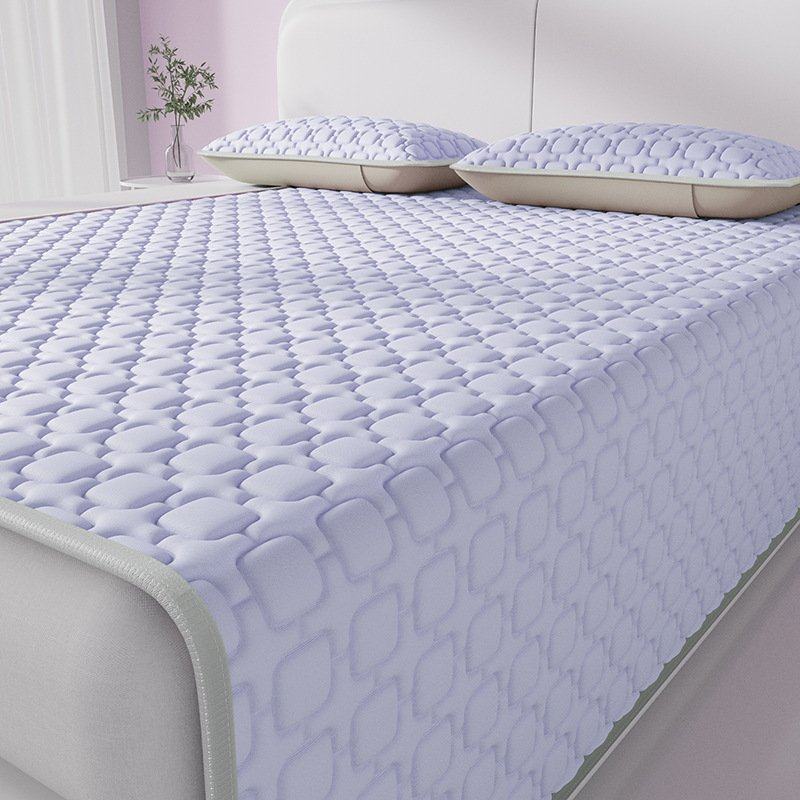 夏季加厚A类冰丝乳胶凉席三件套纯色裸睡床垫床笠家用空调软席子,床上用品,乳胶席,淘宝优惠券,粉丝福利购,淘宝优惠卷