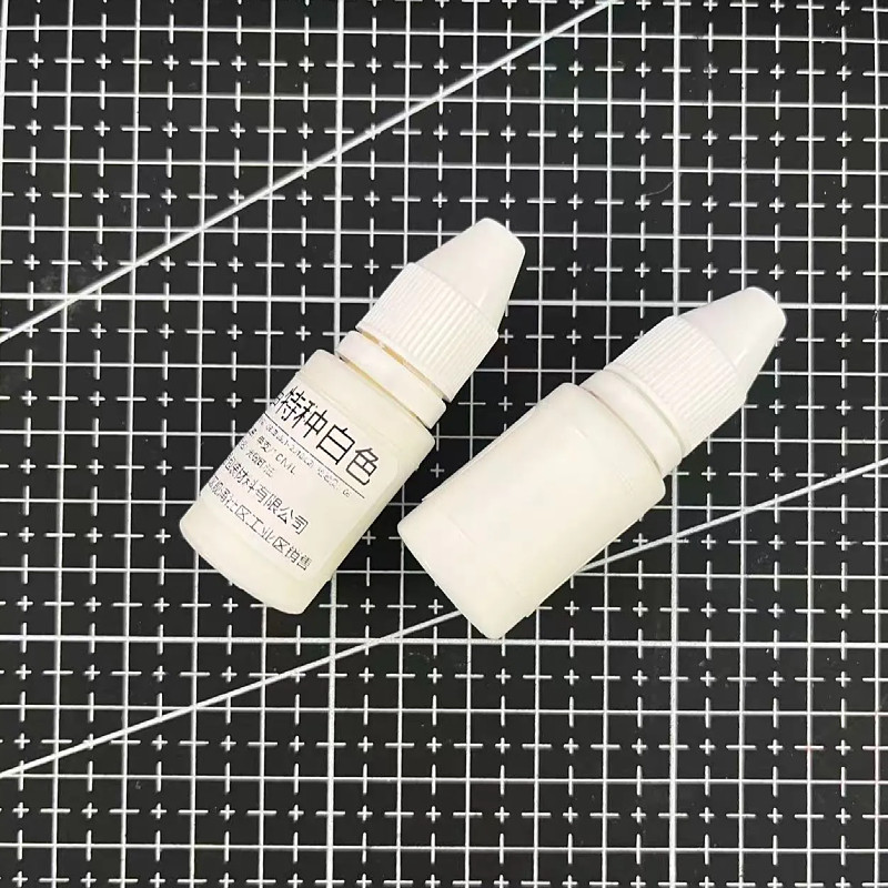 特种白色光敏印章白字专用印油适合大部分深色物品金属玻璃服饰用