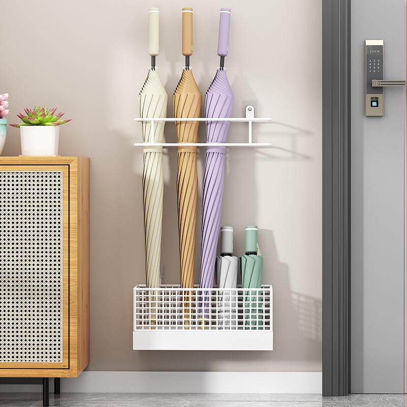 雨伞收纳架家用门口壁挂式雨伞架伞桶挂钩置物架门后免打孔放伞架,收纳整理,收纳挂袋,淘宝优惠券,粉丝福利购,淘宝优惠卷