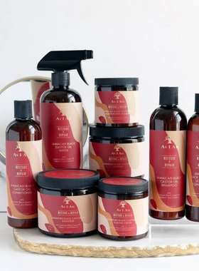 As I am经典免洗护发素卷发CGM牙买加黑蓖麻油洗发水自然卷洗发水