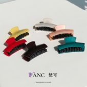 醋酸方形贴片鲨鱼夹 中号高级感简约日常百搭抓夹后脑勺盘发抓夹