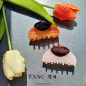 梵可Vanc拼版 抓夹 醋酸鲨鱼夹中少发量后脑勺盘发优雅气质抓夹女
