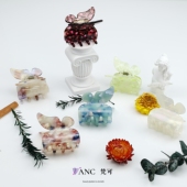 梵可Vanc醋酸蝴蝶抓夹 小号鲨鱼夹高质后脑勺盘发复古半扎发发夹