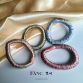 梵可Vanc冰丝缎面 简约高弹力小肠发圈丝滑高质纯色扎马尾头绳女