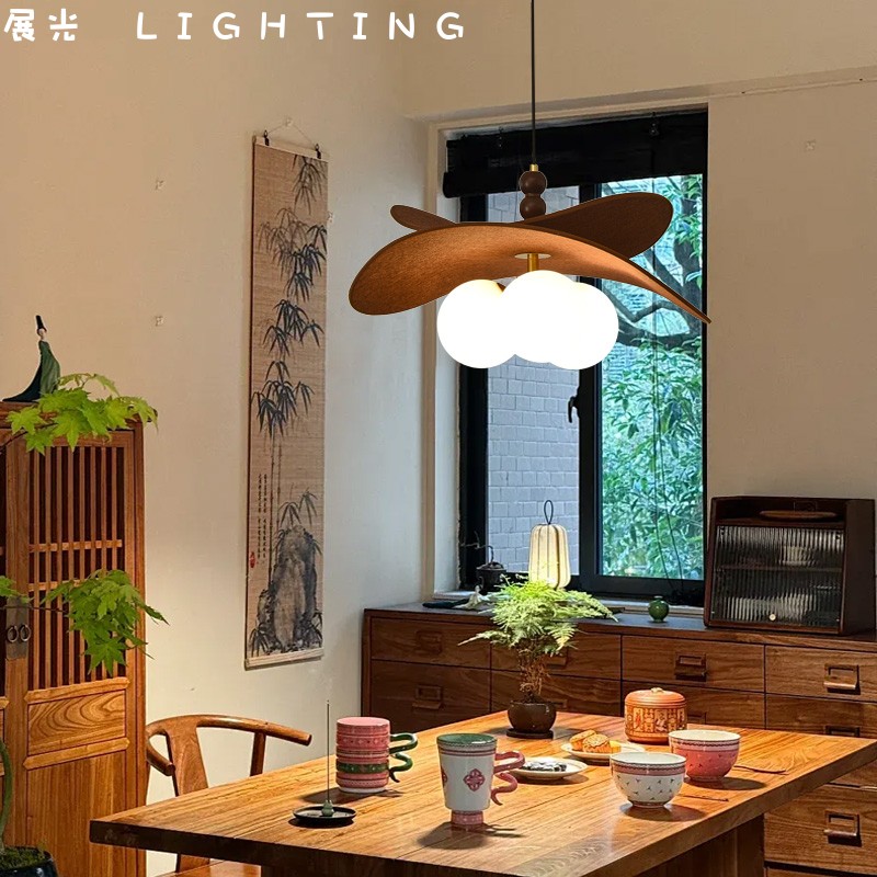 中古风餐厅吊灯薯片魔豆卧室主灯
