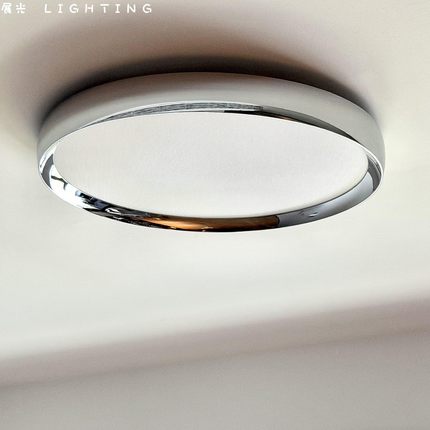 包豪斯风格LED卧室吸顶灯超薄全光谱护眼现代简约书房餐厅灯具