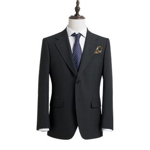 衬衫老罗[断码清仓]宽肩西服外套男宽驳领西装新郎礼服237T0S502N