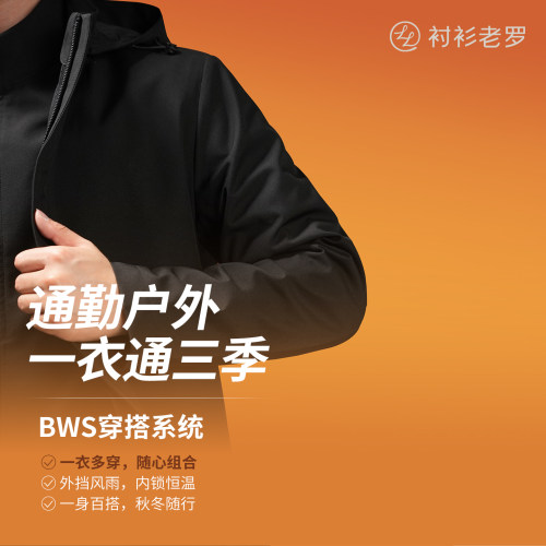 衬衫老罗BWS摇粒绒夹克+连帽夹克