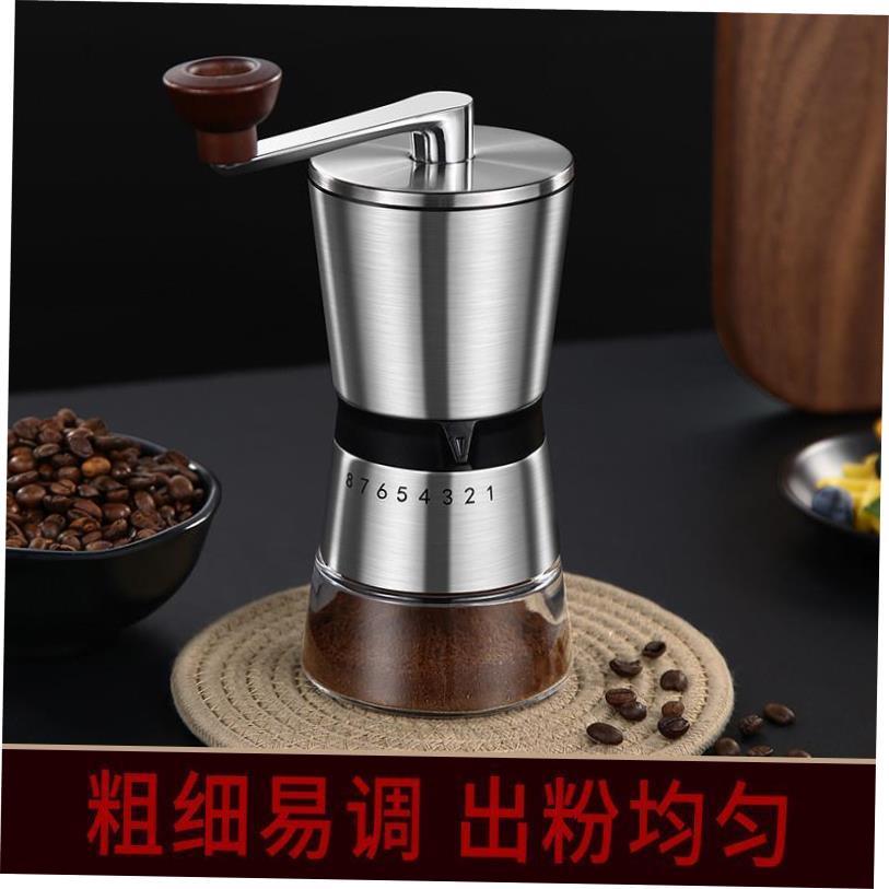 Manual Coffee grinder Stainless steel Burr milling咖啡磨豆机