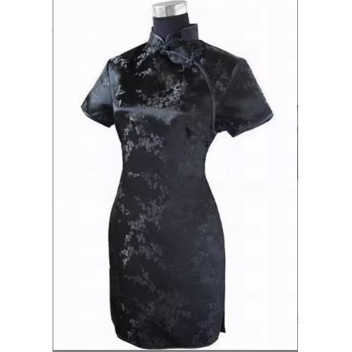 Jacquard cheongsam plum cheongsam short cheongsam 短款旗袍