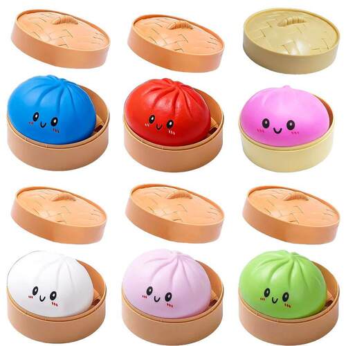 Blind box Colorful Simulated Dumpling Squishy Relaxing Relie