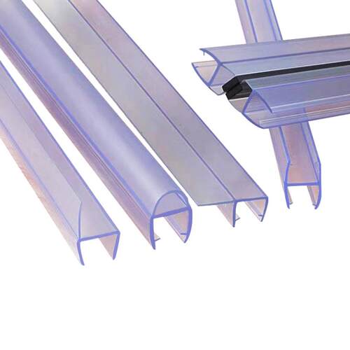 80cm PVC Shower Screen Door Stop Water Seal Strip Lining Bar