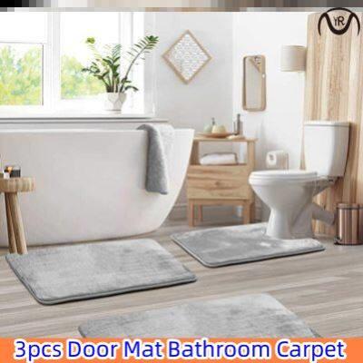 Floor Mat Door Mat Bathroom Carpet Toilet Seat Cover浴室地垫