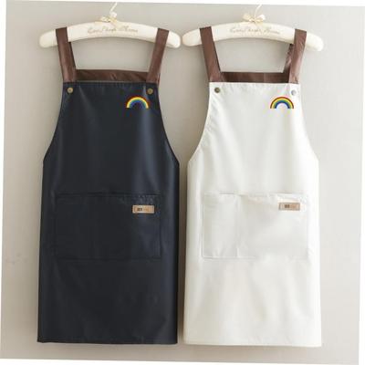 women chef kitchen apron dress cooking waterproof 围裙