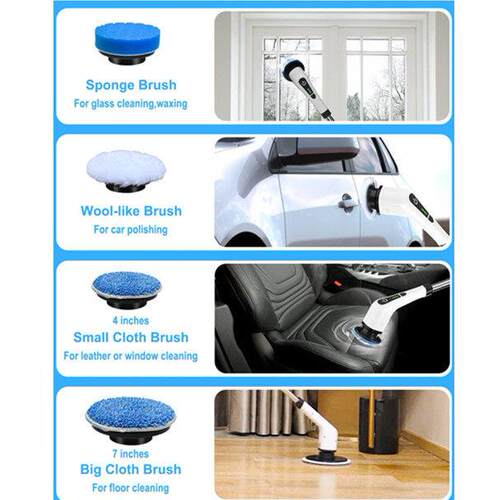 Electric Spin Scrubber Bathroom Cordless Cleaner Brush
