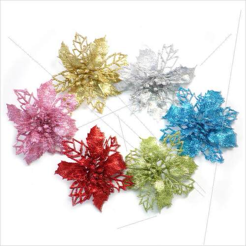 Hollow Christmas flower Christmas tree decoration pendant