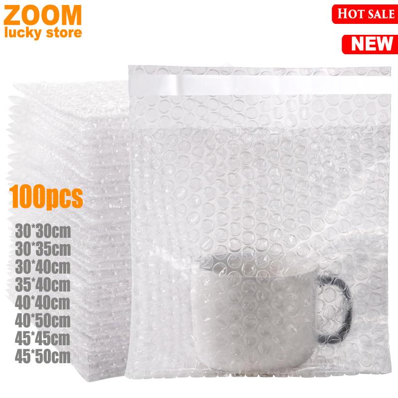 100pcs Bubble bags Thickened bubble wrap Cushioning bag