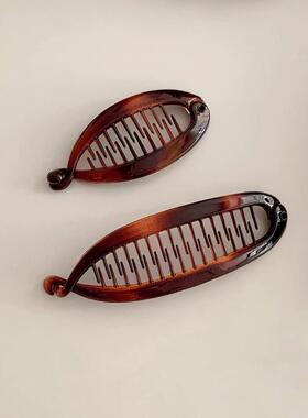 1pcs French Large Banana Clip Hair Comb, Elastic Banana Clip