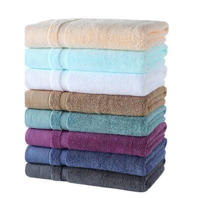 Cotton thickened white absorbent hotel bath towel纯棉大浴巾