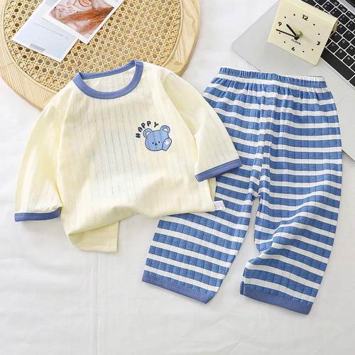 Summer toddler kids boys girls clothes baby sleepwear pants