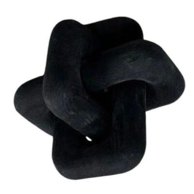 LUDA Boho Style Wooden Chain Link Ball Ornaments Hand