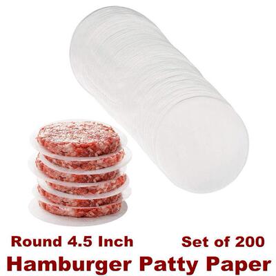 Hamburger Patty Paper Patty Paper Sheets for Burger Press