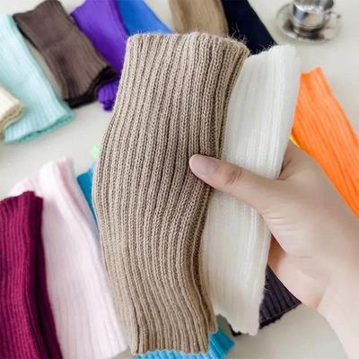19 Style Candy Color Sweet Kids Leg Warmers Knitted Foot Cov