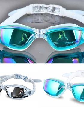 Antifog Swimsuit Glasses Swimming Diving Goggles Swim Plug