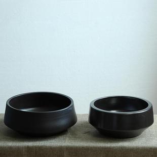 花器陶瓷禅意古典餐桌摆件家居复古花插 手工粗陶茶台花瓶日式