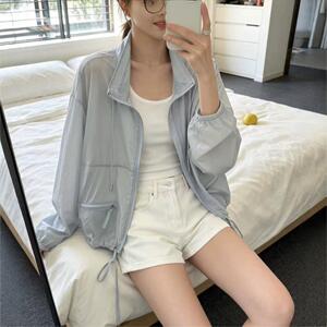 26夏款防晒女宽松休闲薄款亲肤透气外套长袖冰感防晒衣学院风外套