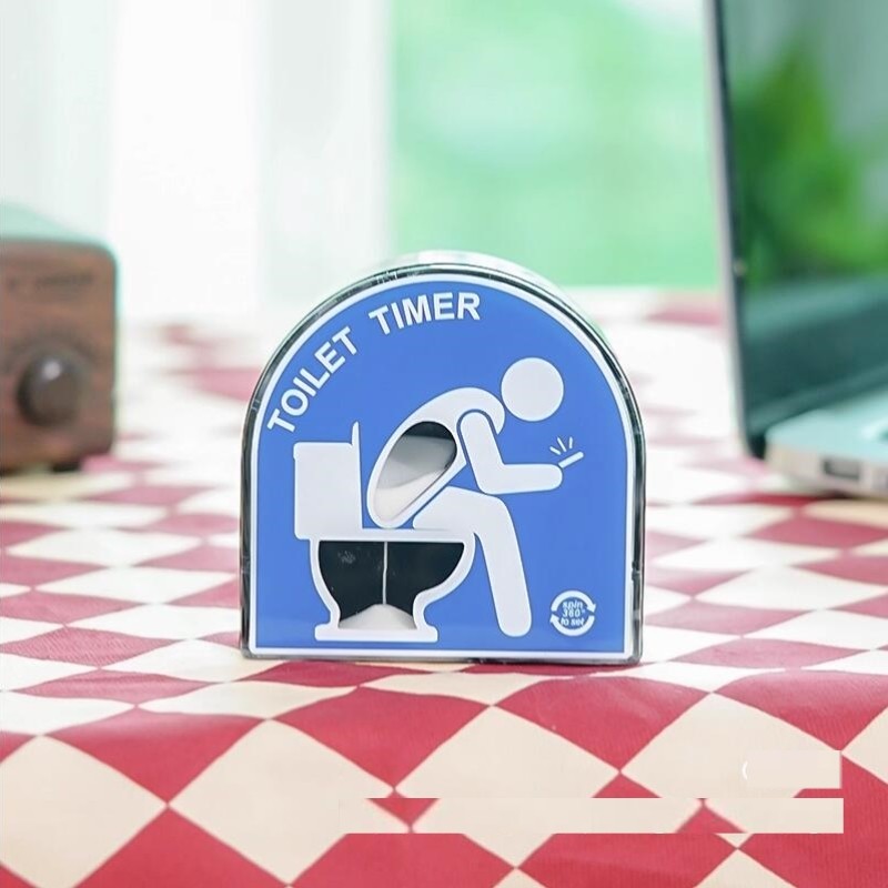上班解压神器厕所沙漏计时器造型拉屎马桶五分钟时间流沙玩具