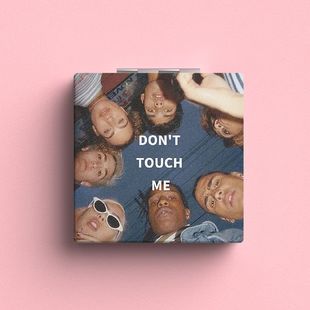 复古欧美镜子个性辣妹化妆镜可折叠随身小镜子宿舍补妆双面镜