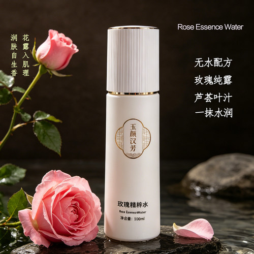 新品品鉴2瓶更实惠 玉颜汉芳玫瑰精粹水 大马士革玫瑰  替水方案