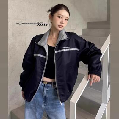 LAYERED复古尼龙夹克外套