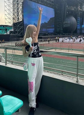 国现正品Deadly Doll复古美式辣妹街头show it off闪耀运动裤男女