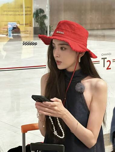 娜流浪帽不规则宽帽檐防晒帽子