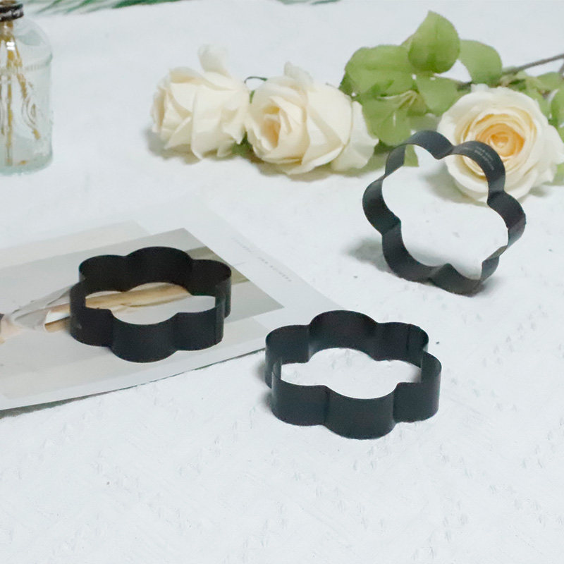 不沾花朵面包模具6花瓣花型模具烘焙不锈不锈钢慕斯模具