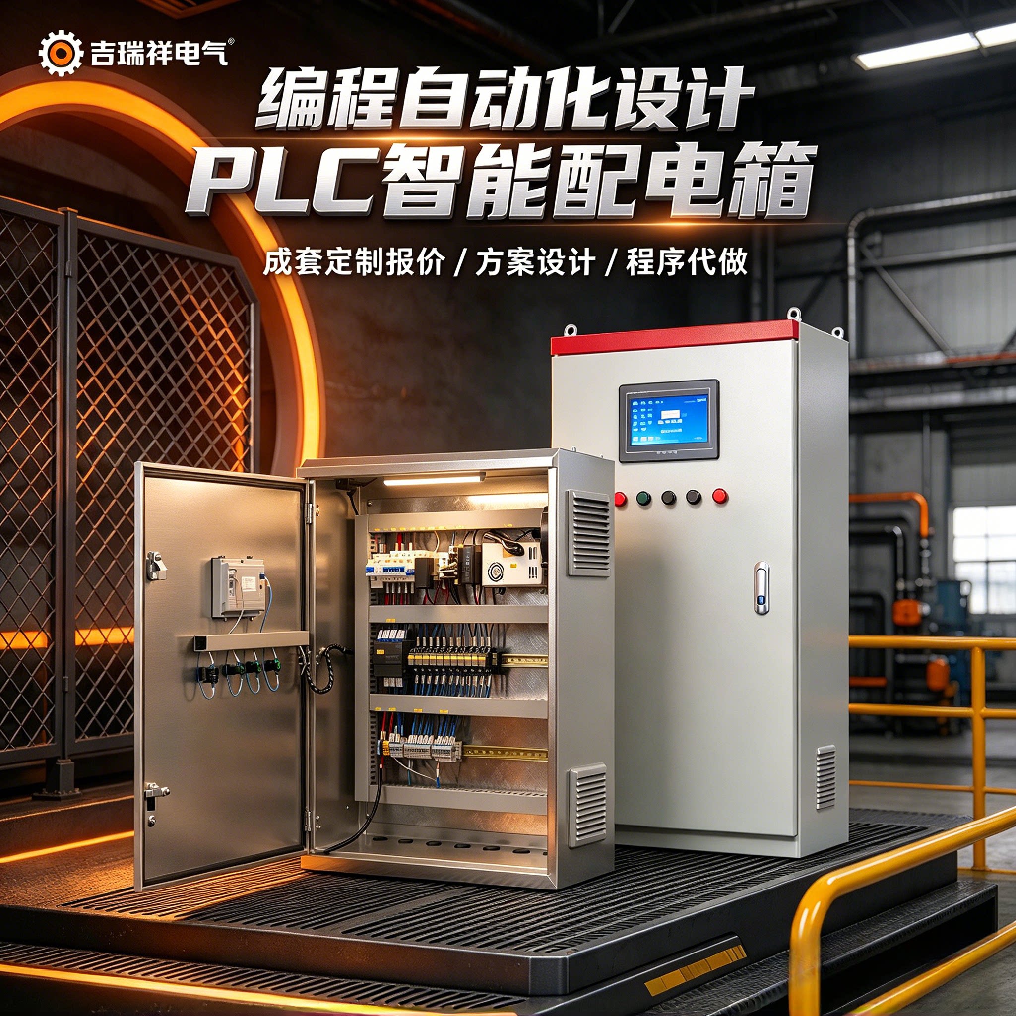 定制PLC控制柜电磁阀组气动阀门控制箱电气成套自动化配电箱厂家