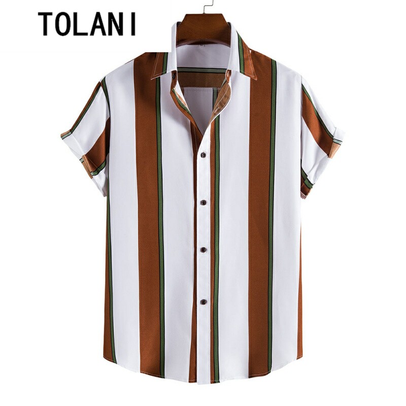 hawaiian new shirt men for shirts button 2024 beach wear