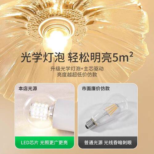 过道灯走廊灯具现简约阳台灯荷叶楼梯衣帽间入户玄关吸顶灯E