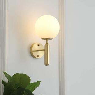 美式壁灯客厅卧室床头灯室内简约走廊玄关阳台灯具创意圆球壁灯