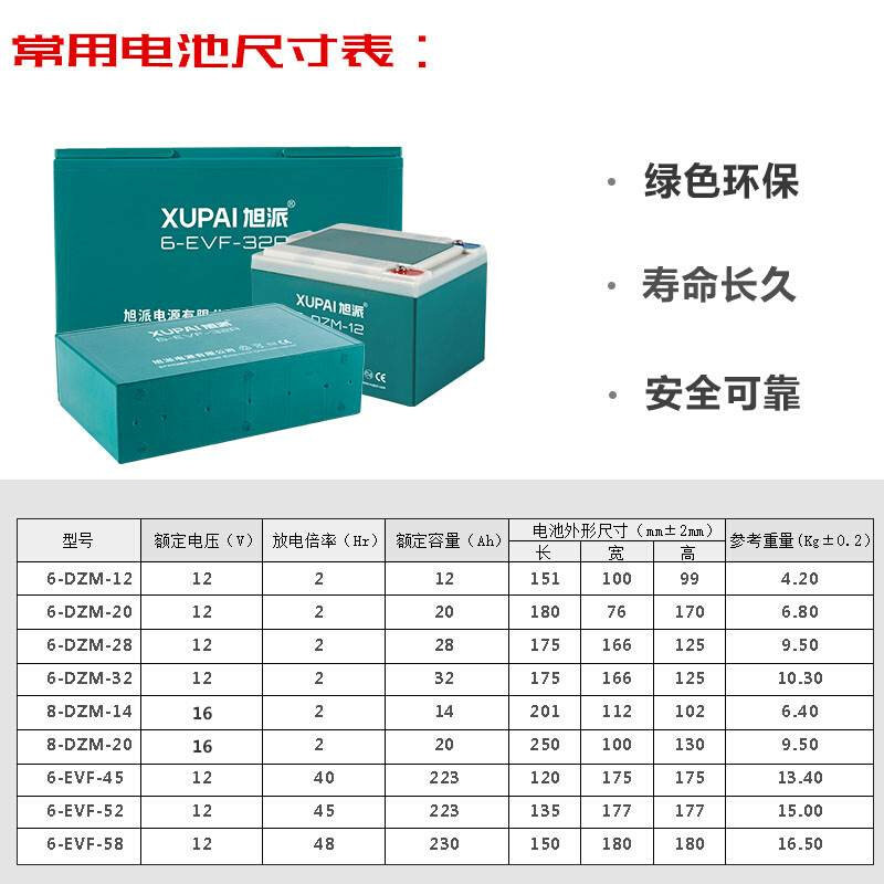 旭派电动车电池60v48v20ah价格电瓶车电池72v32a20ah正品原厂爱玛