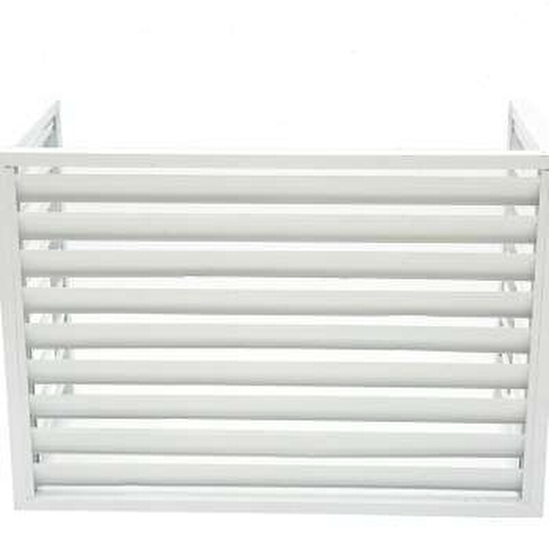 速发空调外机罩工m厂锌钢台护栏不锈钢护栏防雨格栅百叶窗